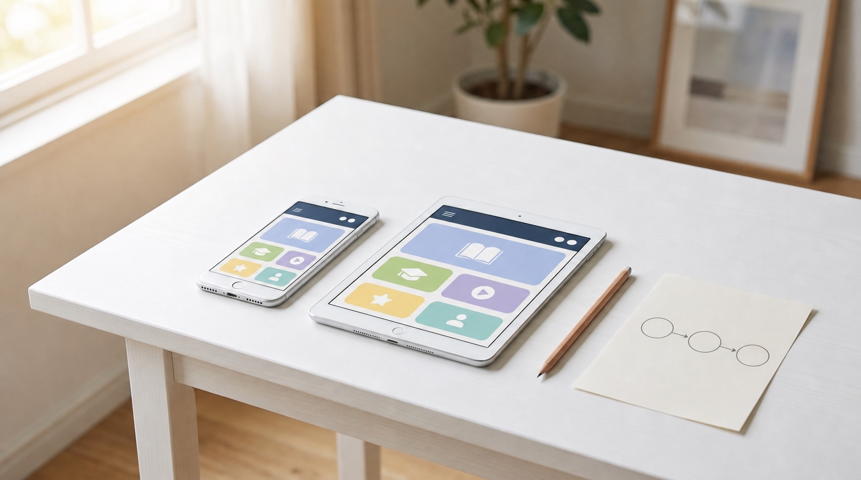 スマホとタブレットを使う学習環境